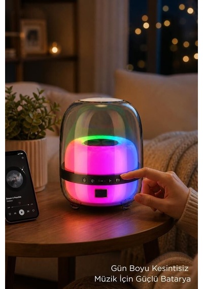 Özel Seri Bluetooth Hoparlör Bts-1843 Siyah Parti Işığı Seyyar Cihaz Bas
