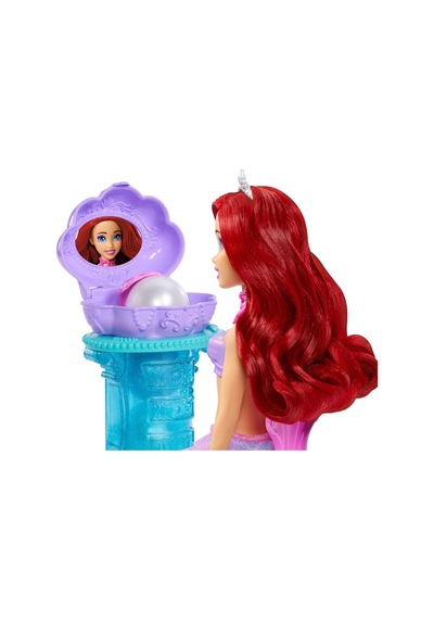 Mattel Disney Prensesi Oyuncakları, Kuyruğu Çıkarılabilir Ariel Vanity Pop Deniz Kızı Bebek, Tekrarlanabilir 5 S Genel