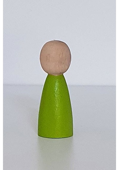Waldorf Montessori Peg Bebek Mini İnsancık Boyalı 10'lu Set Do...