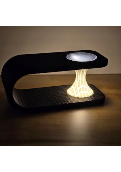 Zamandan Dönen Işık: "hyperspace" Tasarım Masa Lambası - 3d Baskı - Usb Işık Kaynağı 8 X 18