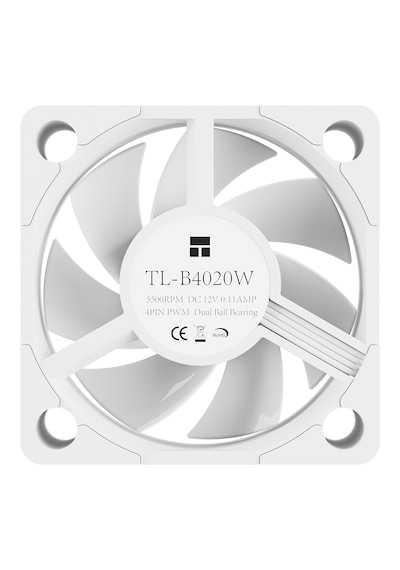 Thermalright Tl-b4020w 40mm Beyaz Kasa Fanı Fan