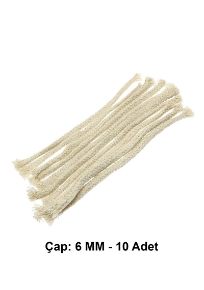 Alkol Lambası - Ispirto Ocağı Fitili - B / Çap: 6 Mm - 10 Lu Paket