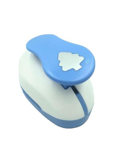 RedApple Şekilli Mega Boy Delgeç/Şekilgeç 4.3 cm Delgeç Çam Ağacı Mavi