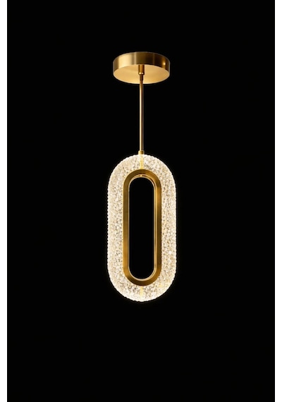 Bohem Aydınlatma Elips Tavana Sıfır 3 Renk Led Gold Modern Avize Antre/hol Banyo/mutfak Avizesi Gold