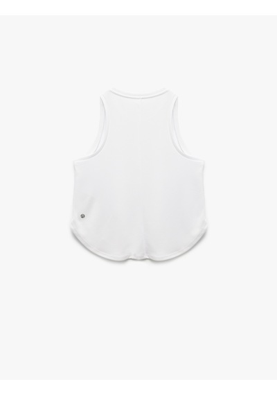 Koton Kolsuz Bisiklet Yaka Spor Atlet Beyaz 5sak30183nk Beyaz