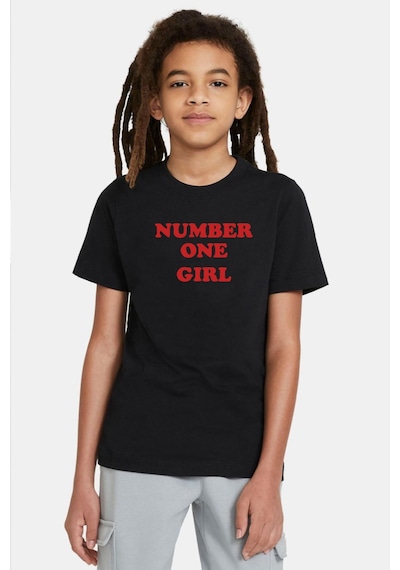 Tshirthane Rose Number One Girl Siyah Çocuk Tshirt SIYAH