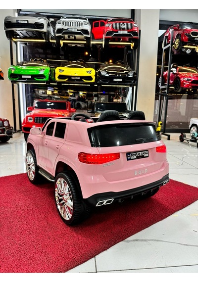 Poyraz Akülü Bmw Suv 12 Volt Akülü Araba 0-7 Yaş Pembe