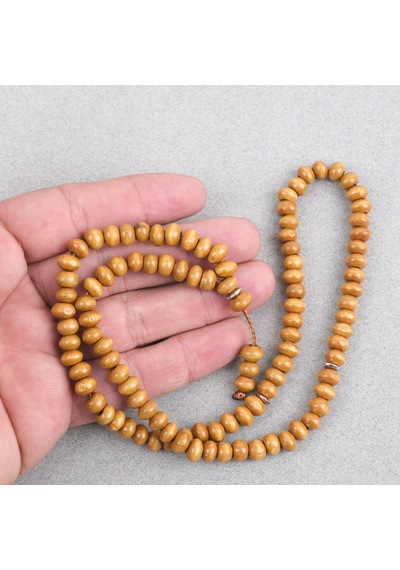 Ceviz Ağacı 99luk Tekerlek Kesim 6x5mm Namaz Tesbihi