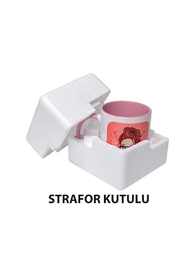 X Harfi Tasarım Bardak, Sevimli Hayvan Temalı Harf Bardağı Beyaz
