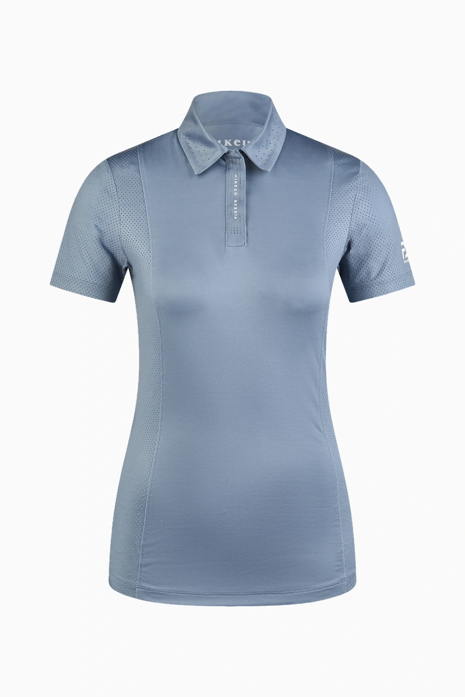 Pikeur Polo Shirt 1236 Lüks Fonksiyonel Spor Kadın Tişört Mavi