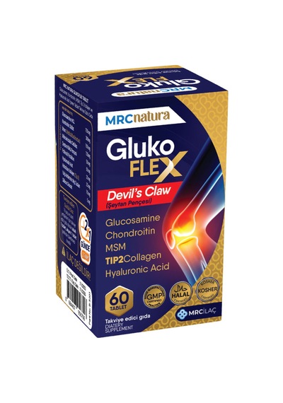 Mrc Natura Glukoflex Tablet, Glukozamin, Kondroitin, Msm, Tip 2 Kollajen Ve Hiyaluronik Asit İçeren Takviye Edici Gıda 60 Tablet