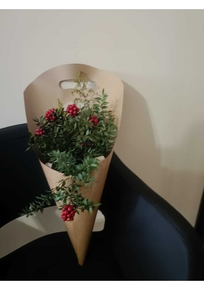 Laminasyonlu Kraft Çiçek Buket Kılıfı Suya Dayanıklı Buket Taşıma Ve Sunum Ürünü 50 Adet
