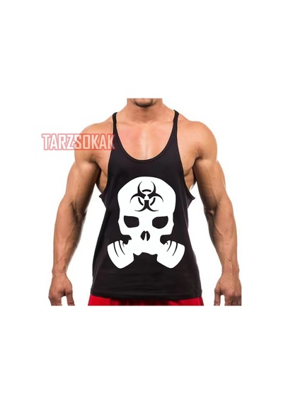 Tarzsokak Gym Tank Top Fitness Sporcu Atleti Gym129 Siyah