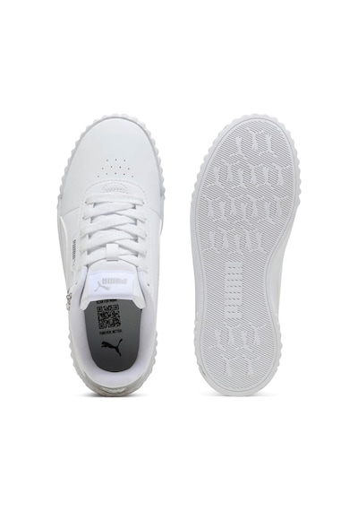 Puma Carina 3.0 Charm Jr Beyaz Unisex Sneaker Beyaz-gumus