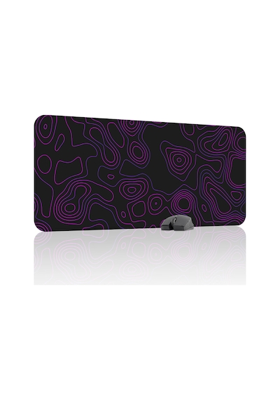 Topography Kaymaz Dikişli Kauçuk Oyuncu Mousepad V4 - 90x40 Xxl Gaming Mouse Pad Fare Altlığı