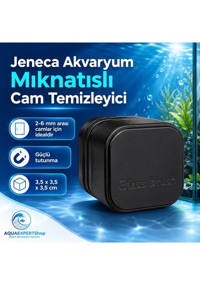 Akvaryum Mıknatıslı Cam Temizleyici - 2-6 Mm Arası Akvaryum Camları İçin Etkili Temizlik - Güçlü Tutunma