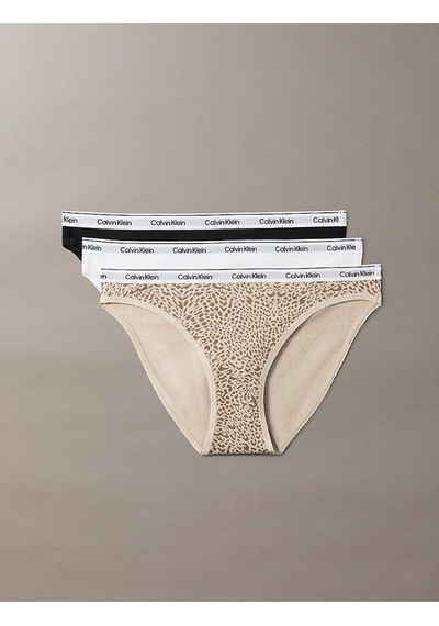 Calvin Klein Kadın 3'lü Bikini Külot Seti-15872 Çok Renkli