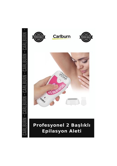 Profesyonel 2 Başlıklı Epilasyon Aleti Tüy Alma Cihazı Hediyelik Bakım Hızlı Çözüm
