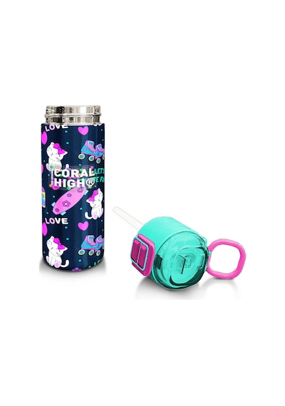 Coral High Kids Lacivert Pembe Kedili Paten Desenli Pipetli Ve Direkt İçim Çelik Termos 500 Ml 31983 Lacivert - Pembe Coral High Kids Lacivert Pembe Kedili Paten Desenli Pipetli Ve Direkt İçim Çelik Termos 500 Ml 31983 Lacivert - Pembe