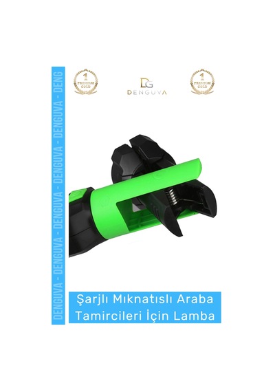 Ledlamba Şarj Edilebilir Mıknatıslı Led Fener Atölye Çalışma Güçlü Araba Tamircileri İçin Lamba