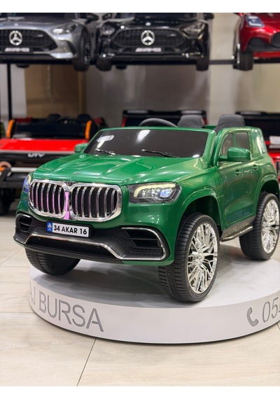 Bmw Akülü Araba 0-6 Yaş Özel Plaka Hediye Yeşil
