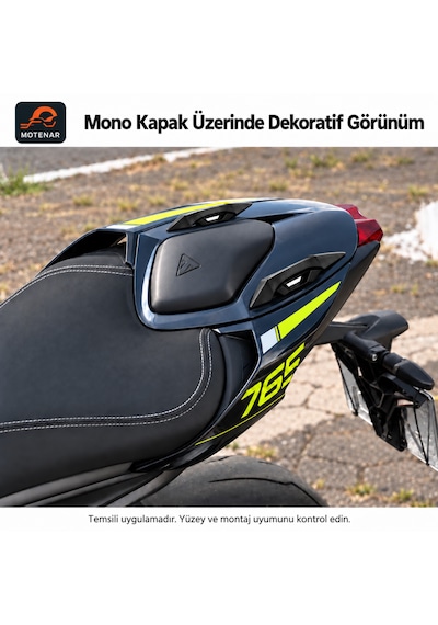 Motenar Universal 2'li Spoiler Mono Kapak Spoiler - Kanat Dekoratif Mini Spoiler Siyah