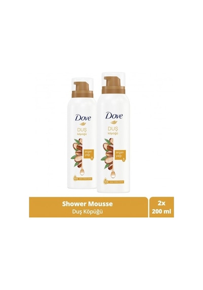 Dove Argan Yağı Duş Köpüğü 200 Ml X 2 Adet PKT.DOVE.021