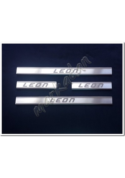 Markadan Seat Leon Krom Kapı Eşiği 2012-2019 4 Parça Paslanmaz  Çe