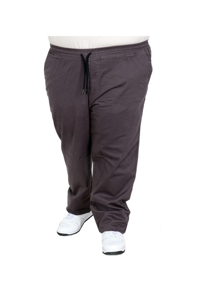 Mode Xl Büyük Beden Erkek Keten Jogger Pantolon Milano 21913 Antrasıt Antrasit