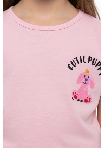 Toontoy Kids Toontoy Kız Çocuk 2'li Şortlu Takım Bisiklet Yaka Düşük Omuz Kısa Kollu Baskılı Tişört - Beli Lastikli Bağlamalı Cepli Şort 25016 Pembe Toontoy Kids Toontoy Kız Çocuk 2'li Şortlu Takım Bisiklet Yaka Düşük Omuz Kısa Kollu Baskılı Tişört - Beli Lastikli Bağlamalı Cepli Şort 25016 Pembe
