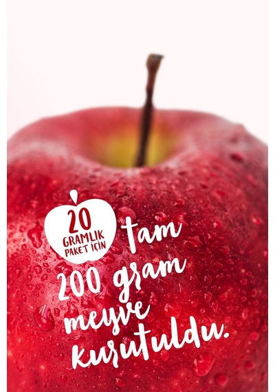 Drynex Freeze Dried Elma Dondurularak Kurutulmuş Çıtır Atıştırmalık Meyve Cipsi Şekersiz Glutensiz Vegan 20 G