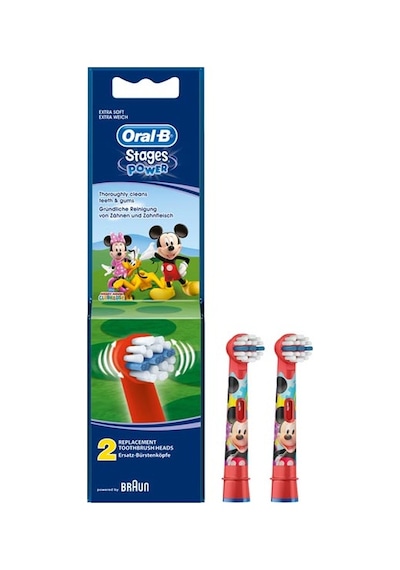 Oral-B Stages Power Mickey Mouse Elektrikli Diş Fırçası Yedek Başlığı 2'li