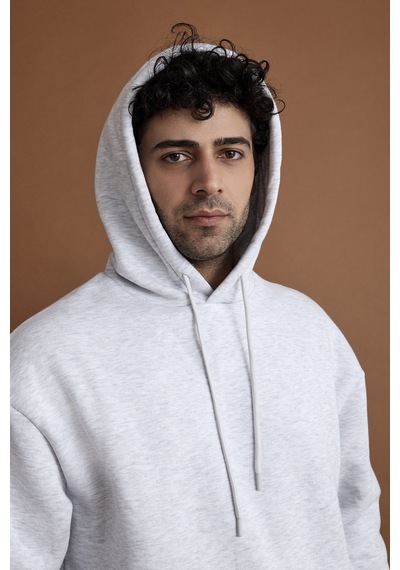 Scorp Origin Erkek Hoodie Sweatshirt Gri Gri