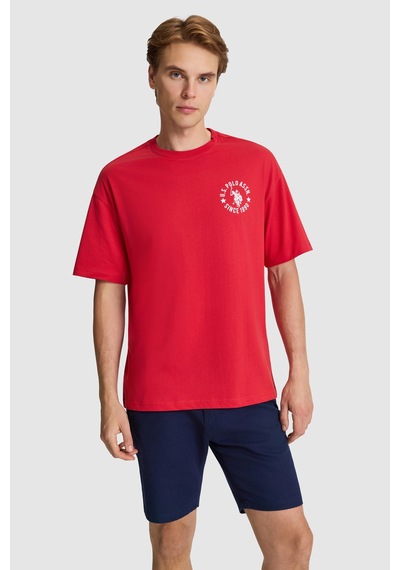 U.S. Polo Assn. U.s. Polo Assn. Erkek Kırmızı Tişört 50327160-vr171 Basıc Kırmızı