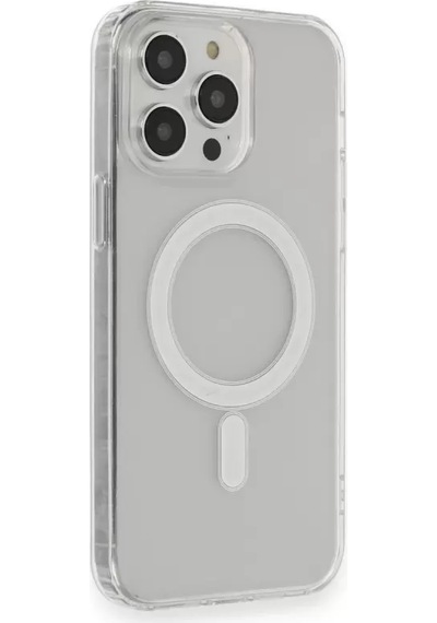 Newface Apple İphone 13 Pro Max Kılıf Matte Şeffaf Magneticsafe - Şeffaf