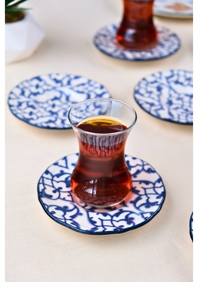 Tabak Evi Porselen Mia Çay Tabak Takımı 12cm 6 Parça Fly6çtprs1210 Çok Renkli