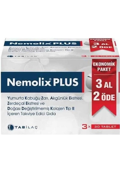 Nemolix Plus 30 Tablet - 3 Al 2 Öde