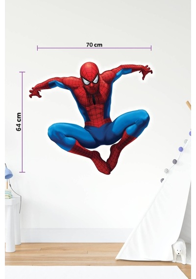 MSticker Spiderman-Uçan2 Örümcek Adam Çocuk Odası Duvar Sticker