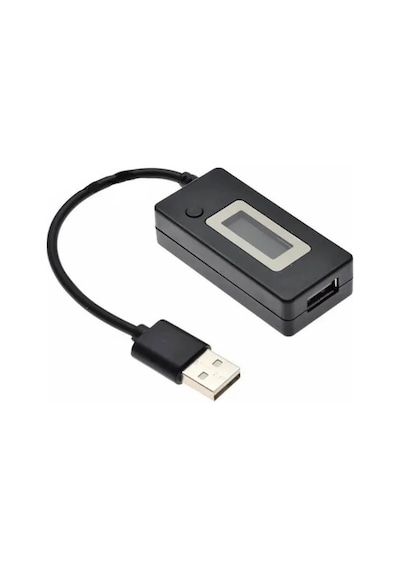 Usb Voltaj Ve Akım Ölçer Test Cihazı - Lcd Ekranlı 4-30v 0-3a Usb Şarj Ölçer Multimetre