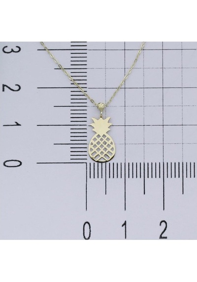 14 Ayar Altın Ananas Kolye 4n37046 Sarı