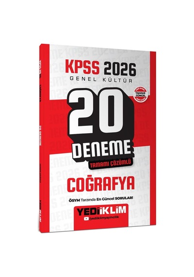 Kpss 2026 Genel Kültür Coğrafya Tamamı Çözümlü 20 Deneme