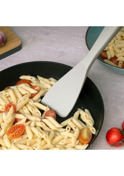 Lurch - Platin Silikon Spatula 28 Cm Açık Gri - Yanmaz, Yapışmaz, Bükülmez, Çizmez, Tat Ve Koku Bırakmaz - 240004 Renk