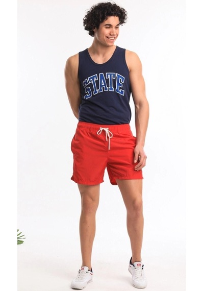 Superfly Swimshort Erkek Kırmızı Şort 21678-17 Siyah