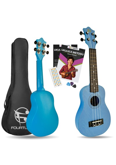Fourtune Loki Sp-21bl Soprano Mavi Ukulele Seti Başlangıç Seviye Mavi