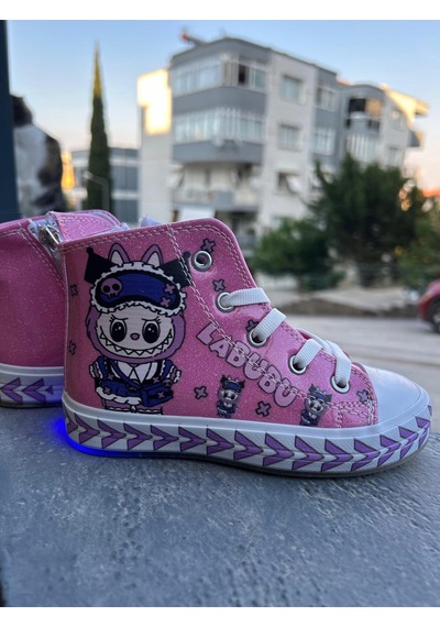 Scarpe Magiche Labubu Pembe Kız Çocuk Ayakkbısı 31-35 Numara Arası Işıksızdır Pembe
