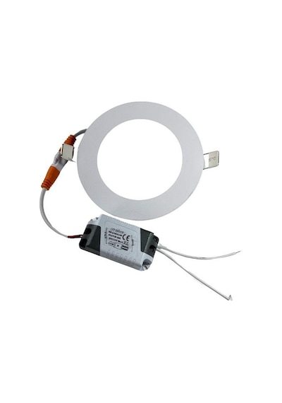Sıvaaltı Beyaz Gömme Led Panel-spot Lamba Işık Gücü:6w Dış Çap:12 Cm Delik Çap:10,5 Cm Led Panel 1 Adet