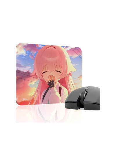 Blue Archive Kaymaz Dikişli Kauçuk Oyuncu Mousepad V1 - 22x18 Gaming Mouse Pad Fare Altlığı