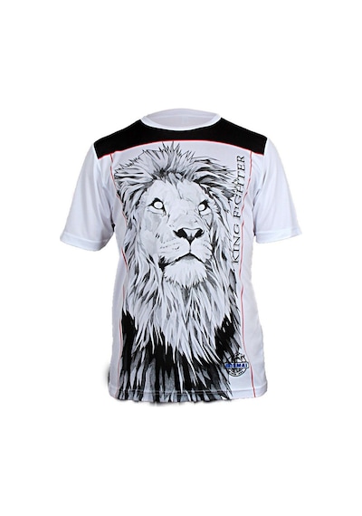 Dosmai Dijital Baskılı King Fighter Spor T-shirt Beyaz Fgt037