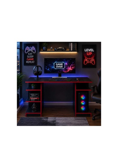 Arvex Oyuncu Masası - Bilgisayar Masası - Gamer Masası Siyah & Kırmızı Siyah-kırmızı - 906139974 Siyah-kırmızı Arvex Oyuncu Masası - Bilgisayar Masası - Gamer Masası Siyah & Kırmızı Siyah-kırmızı - 906139974 Siyah-kırmızı