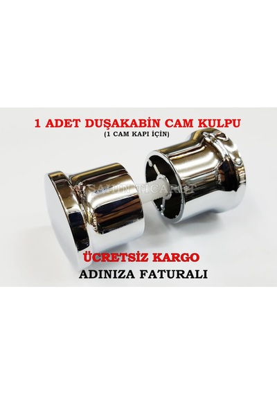 Duşakabin Cam Kulpu Cam Kapı Kolu + Cam Kulpu